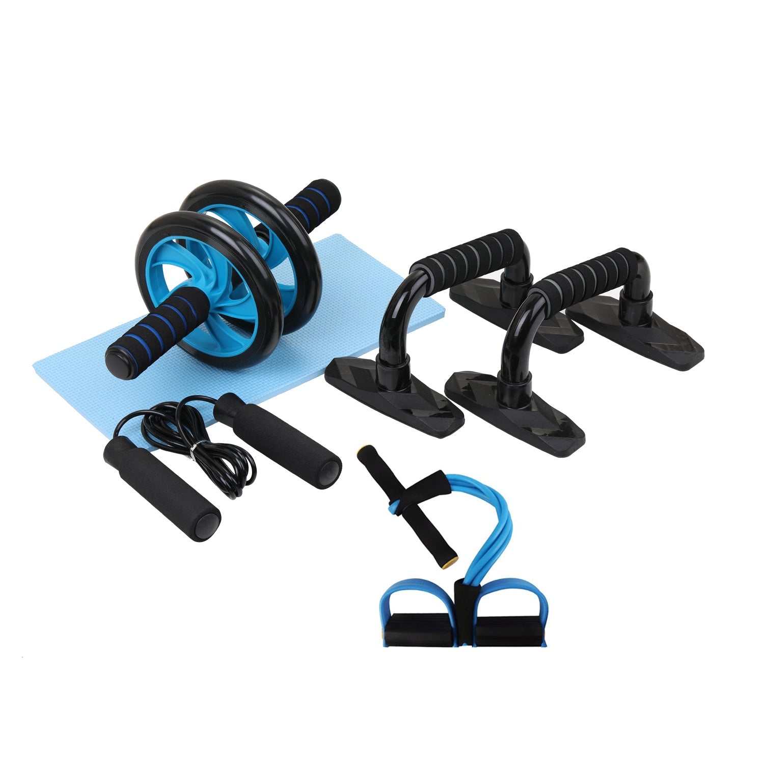 Rueda muscular para entrenamiento de fuerza y estabilidad en casa o gimnasio.